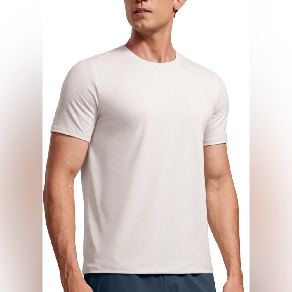 CRZ YOGA Mens Short Sleeve Shirts Quick Dry Workout Classic Fit T-Shirt NWT